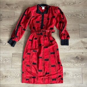 COCO of California vintage block pattern women’s dress